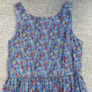 Girls Ralph Lauren poplin floral dress, size 16.